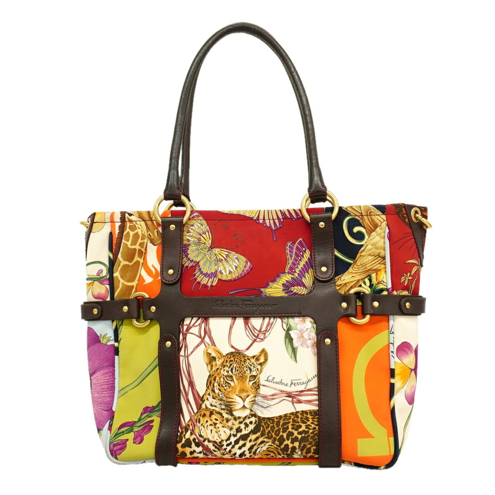Salvatore Ferragamo Nylon Multicolor Tote Bag for Women P3422434 - Picture 1 of 11